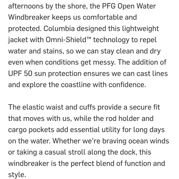 ~~COLUMBIA🩵PFG Windbreaker~~ - Picture 13 of 16
